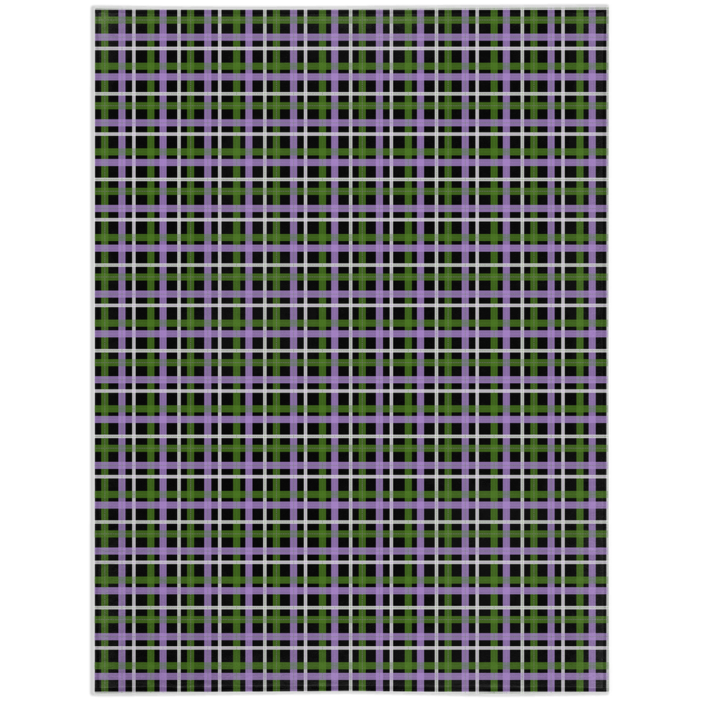 Couvertures Minky Genderqueer Argyle Plaid Pride