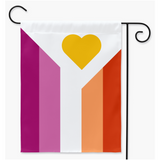 Polyamory Pride - V6 - Drapeaux lesbiens de cour et de jardin | Simple ou double face | 2 tailles