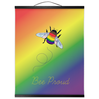 Bumblebee Pun Hanging Canvas Prints | Choose Your Flag and Pun | Wall Art | Lgbtqia2s+