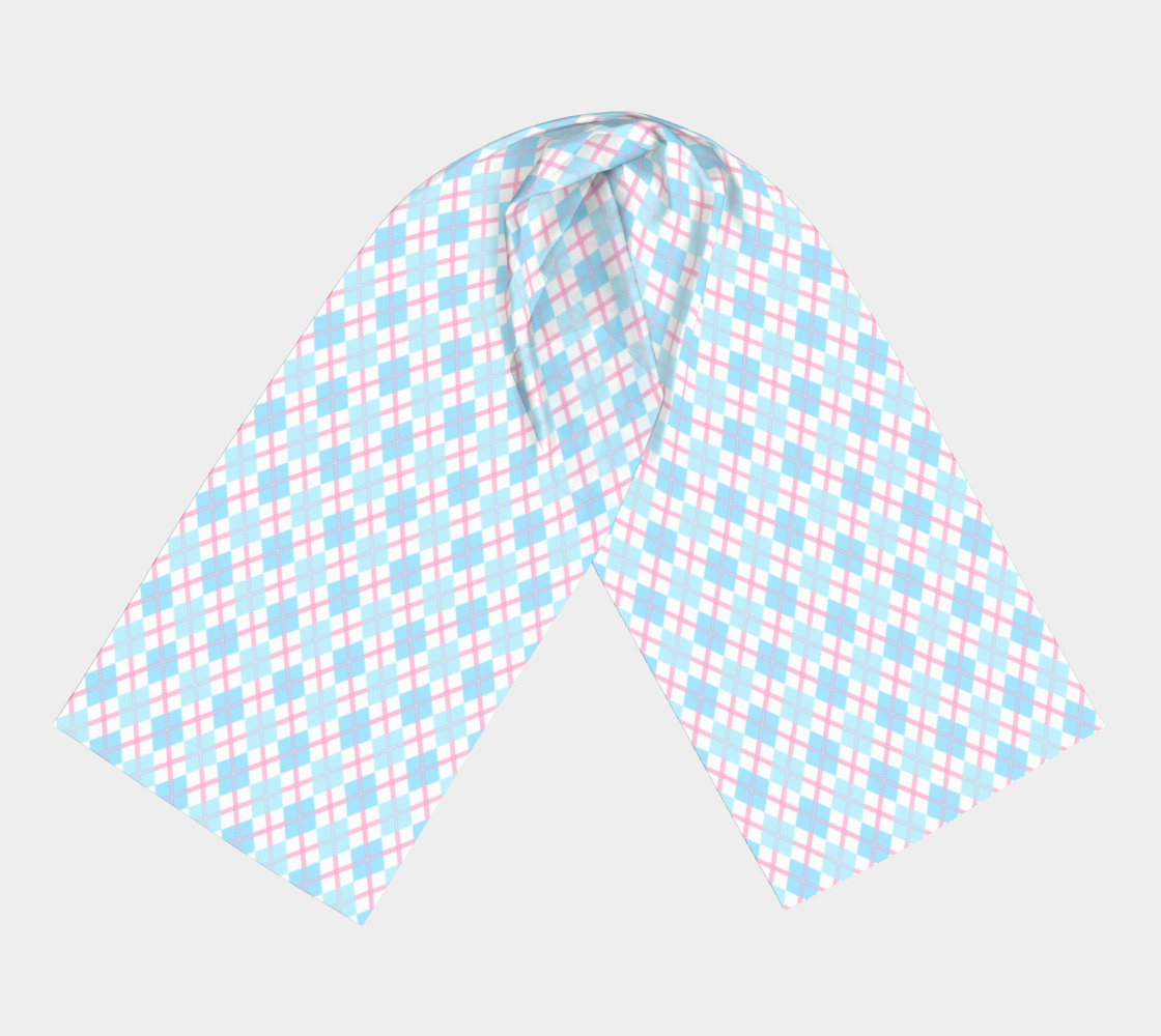 Transmasculine Argyle  Long Scarf