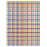 Muted Rainbow and White Plaid Pride Minky Blankets