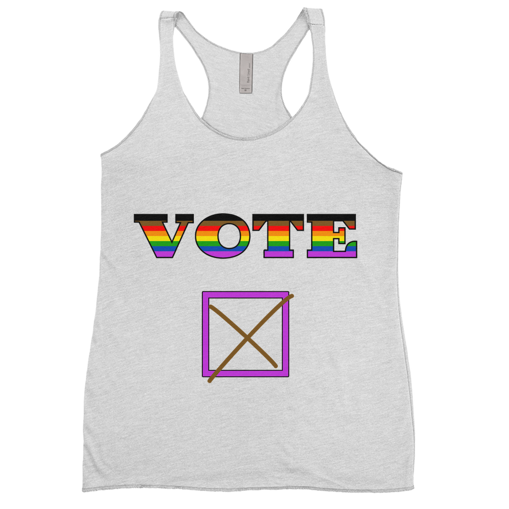 Vote Racerback Tank Tops | Choose Your Colourway