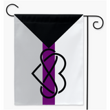 Polyamour - V3 - Drapeaux de cour et de jardin demisexuels | Simple ou double face | 2 tailles