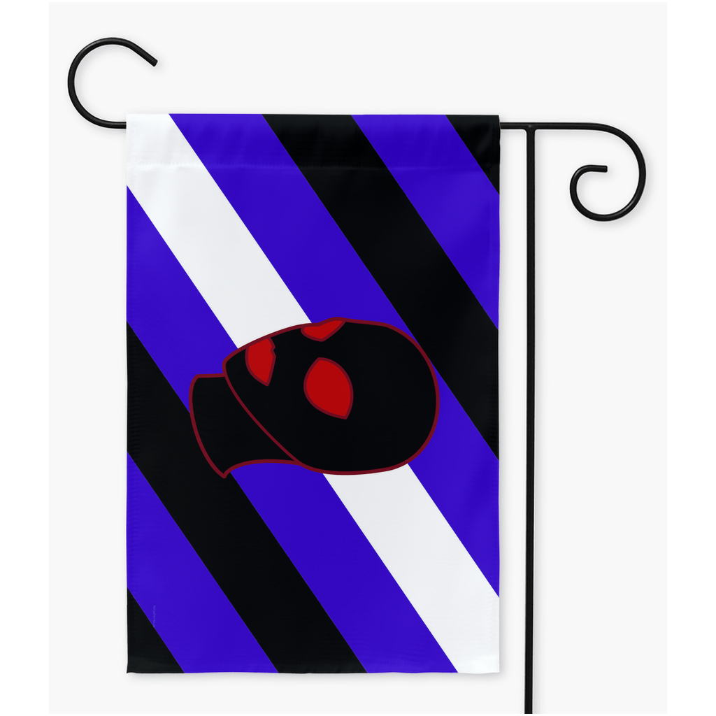 Mask/Hood Fetish Yard and Garden Flags | Single Or Double-Sided | 2 Sizes | Kink and Fetish