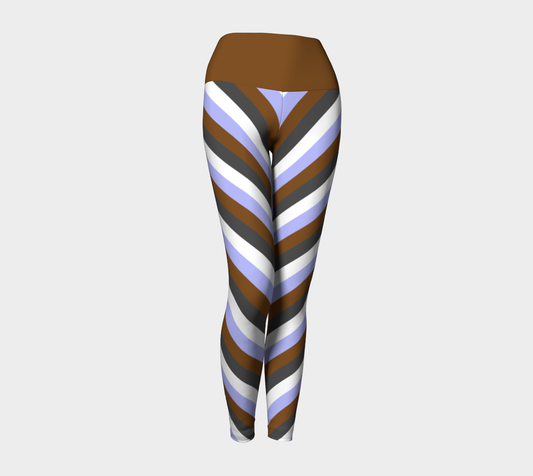 Gender Apathetic Striped Yoga Leggings