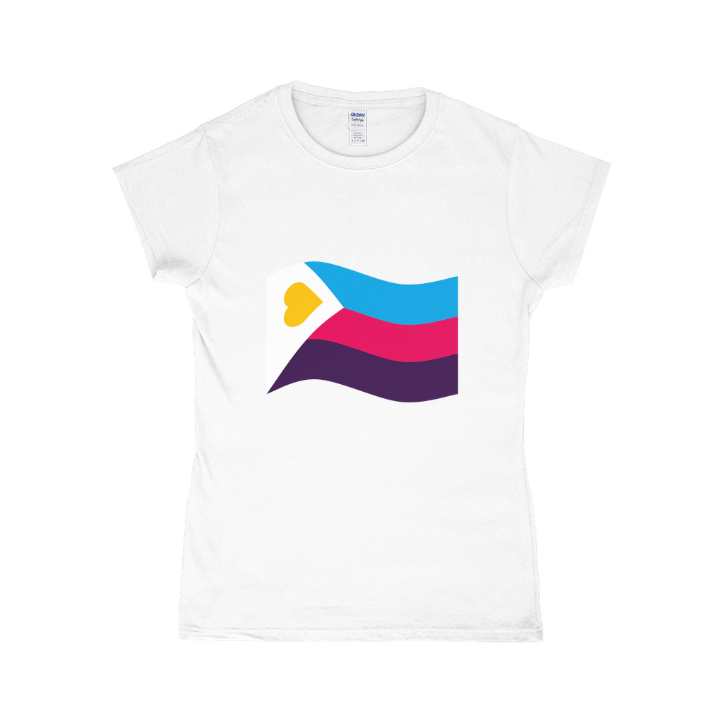 Polyamory Pride Flag Fitted Tshirt | Choose Your Flag | Gildan