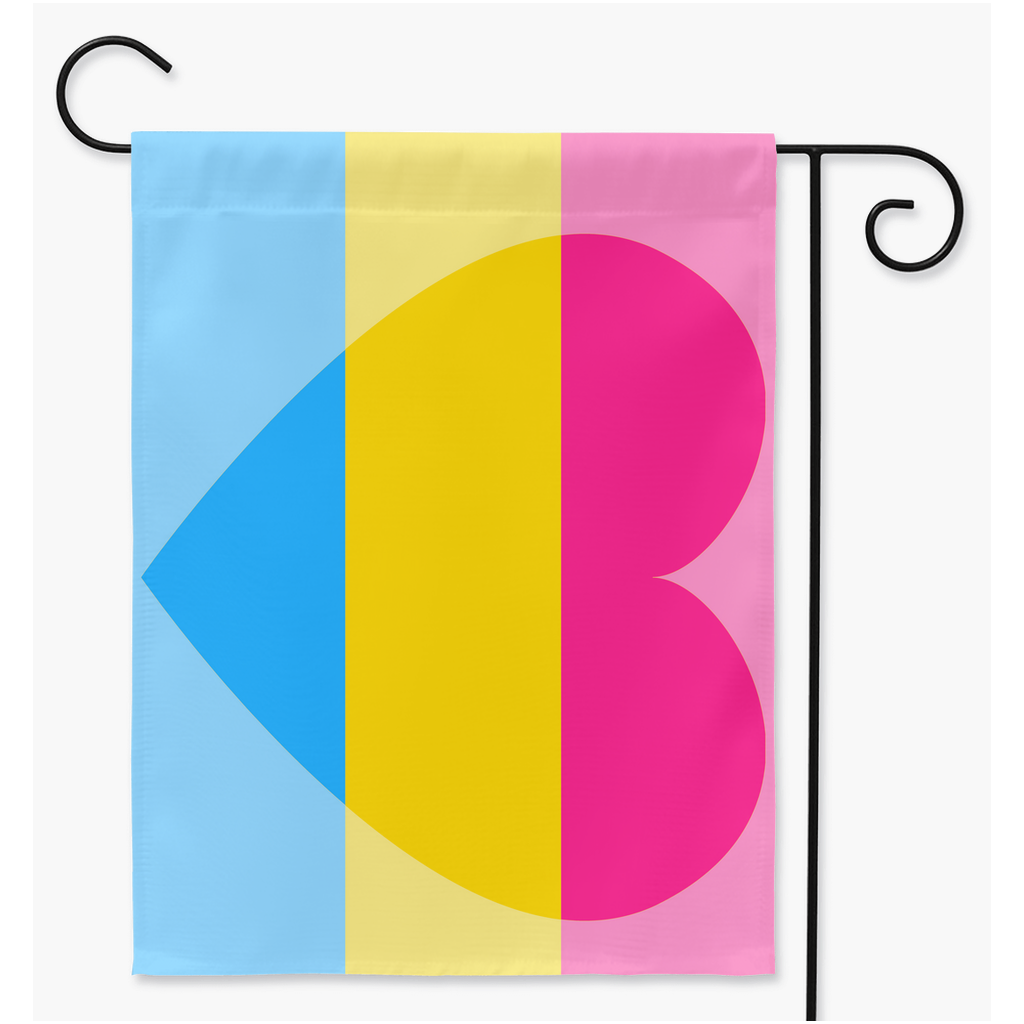 Panromantic - V1 Yard and Garden Flags | Single Or Double-Sided | 2 Sizes | Romantic and Sexual Orientations