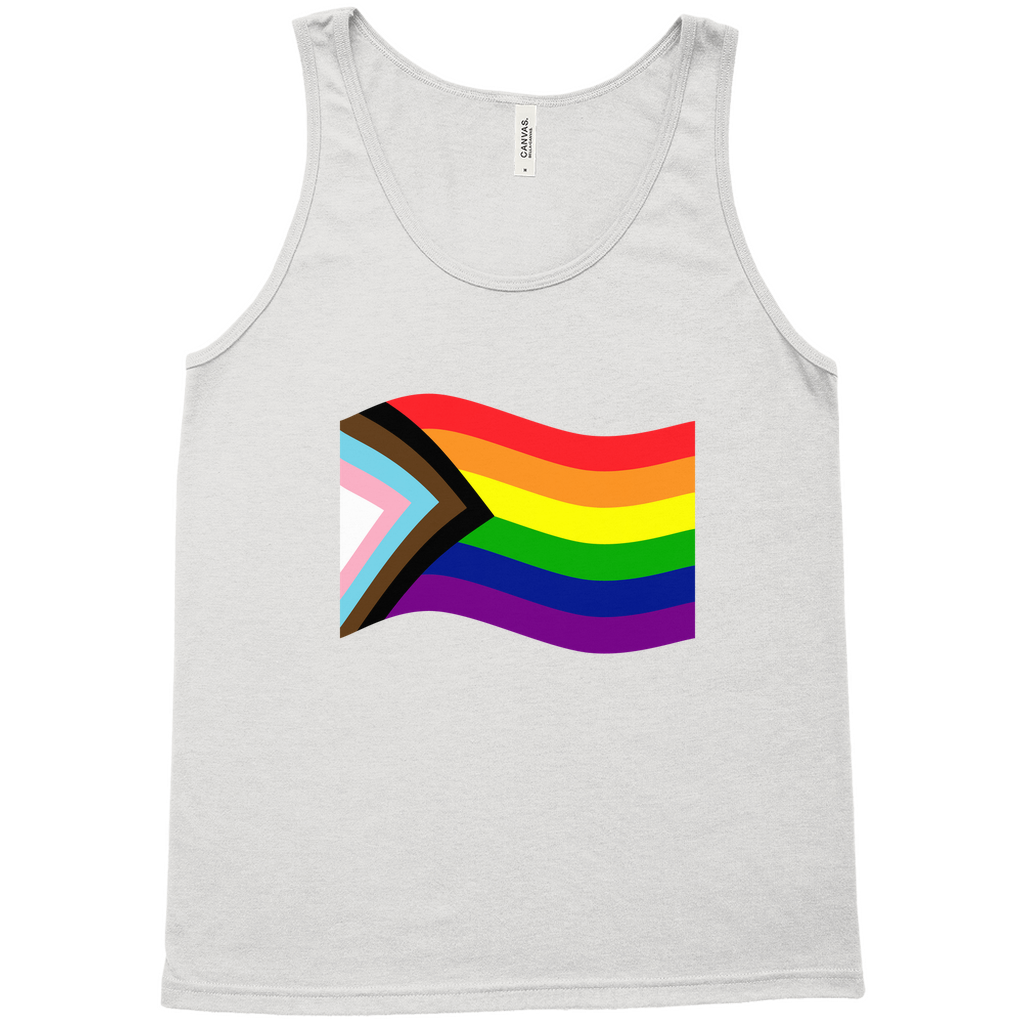 Rainbow Pride Flag Relaxed Fit Tank Tops | Choose Your Flag | Bella + Canvas