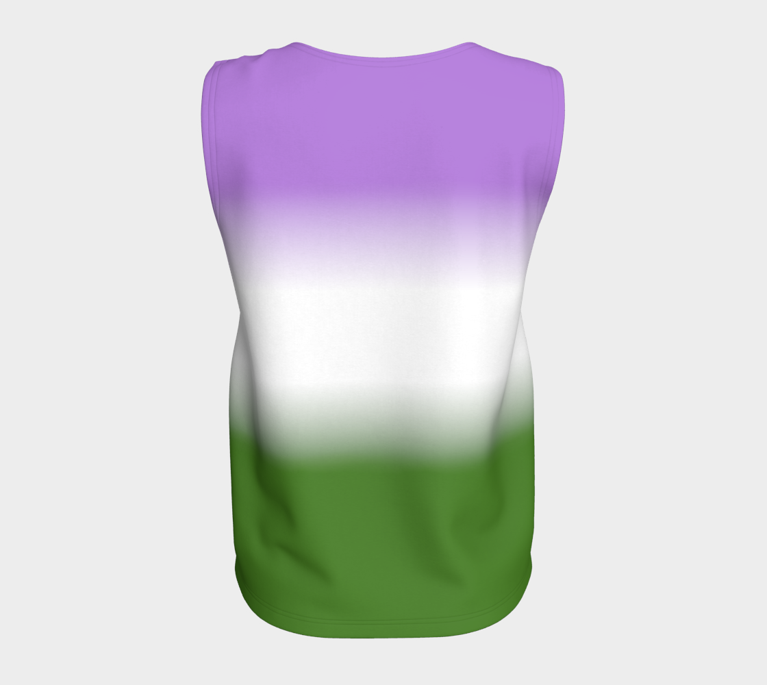 Genderqueer Gradient Loose Tank (Long)