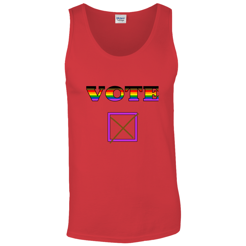 Vote Unisex Tank Tops | Choose Your Colourway | Gildan