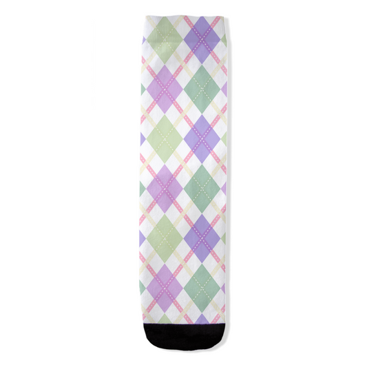 Genderfae Argyle Plaid All-Over Print Socks