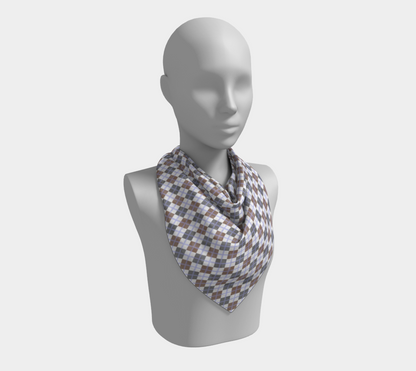 Gender Apathetic Argyle  Square Scarf