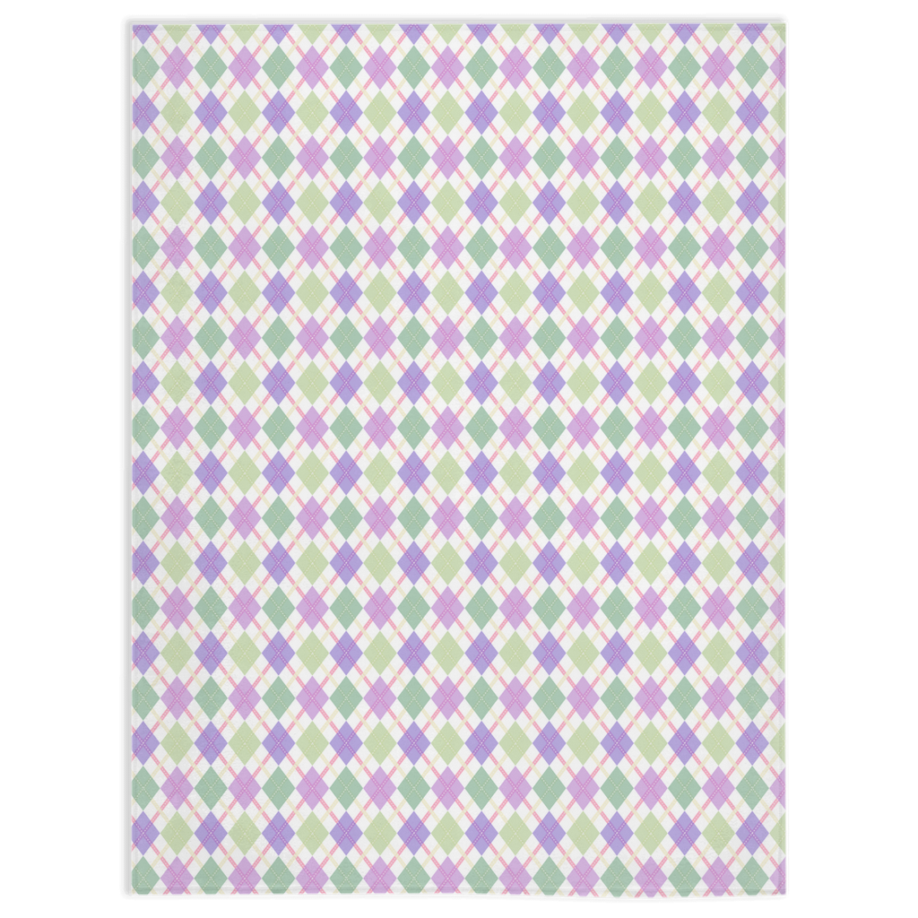 Couvertures Genderfae Argyle Plaid Pride Minky