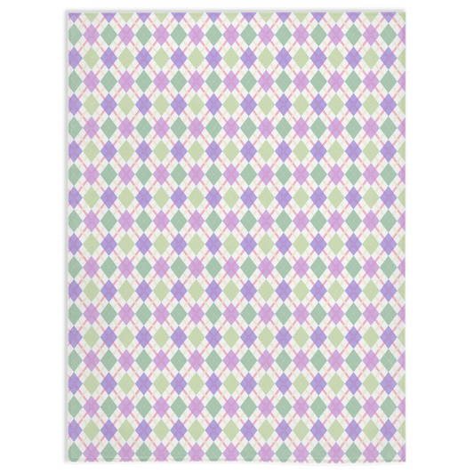 Couvertures Genderfae Argyle Plaid Pride Minky