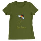 T-shirts ajustés Bumblebee Pride Pun - DARK | Choisissez votre coloris et votre jeu de mots | Bella + Toile
