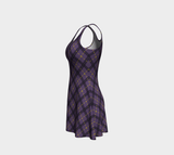 Nonbinary Dark Argyle Flare Dress