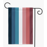 Cour nébularomantique et drapeau de jardin | Simple ou double face | 2 tailles | Spectre Aro Ace