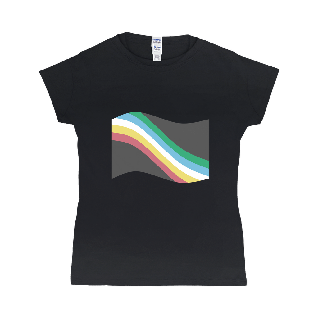 Disability and Neurodiversity Pride Flag Fitted Tshirt | Choose Your Flag | Gildan