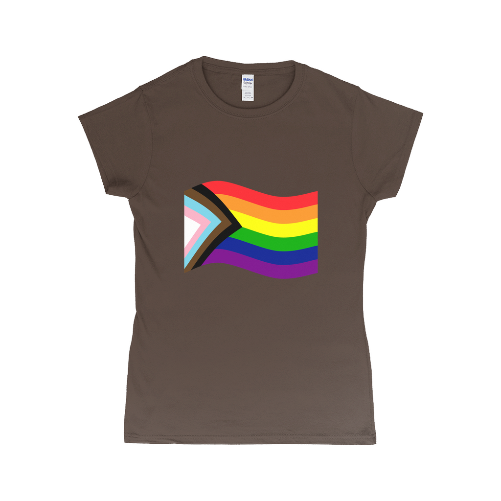 Rainbow Pride Flag Fitted Tshirt | Choose Your Flag | Gildan