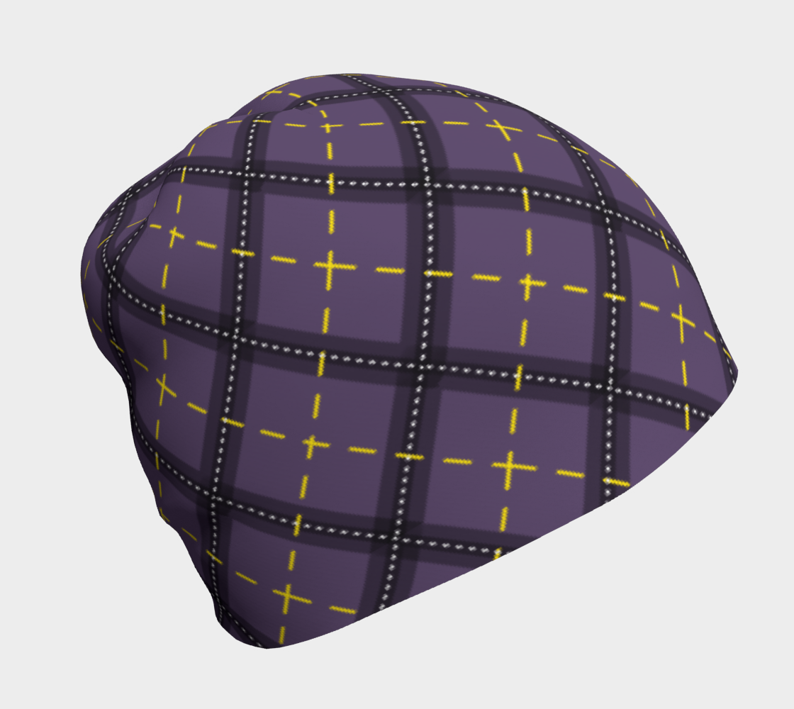 Nonbinary Dark Argyle Beanie