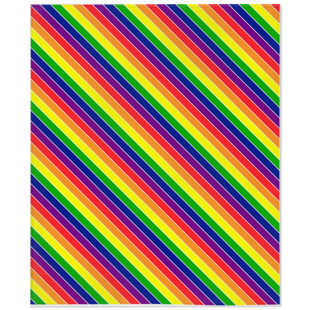 Striped Pride Minky Blankets | Choose Your Pride Colourway