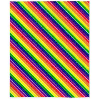 Striped Pride Minky Blankets | Choose Your Pride Colourway