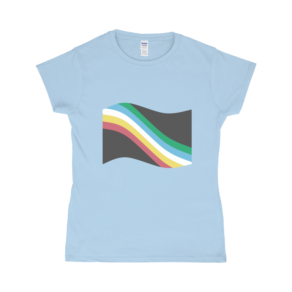 Disability and Neurodiversity Pride Flag Fitted Tshirt | Choose Your Flag | Gildan