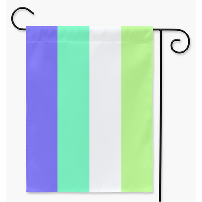 Genre sans étiquette - Drapeaux de cour et de jardin V1 | Simple ou double face | 2 tailles | Identité et expression de genre
