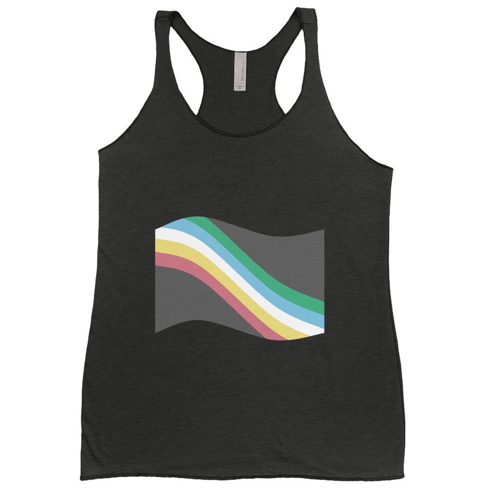 Disability and Neurodiversity Pride Flag Fitted Racerback Tank Tops | Choose Your Flag