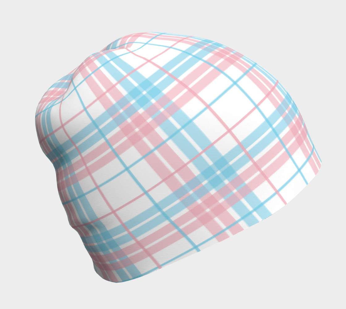 Transgender Plaid Beanie