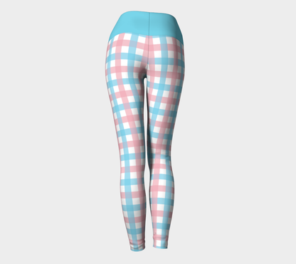 Transgender Gingham Plaid Yoga Leggings