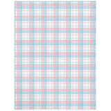 Transgender Tartan Plaid Pride Minky Blankets