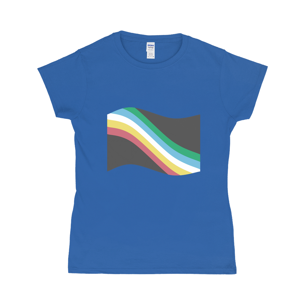 Disability and Neurodiversity Pride Flag Fitted Tshirt | Choose Your Flag | Gildan