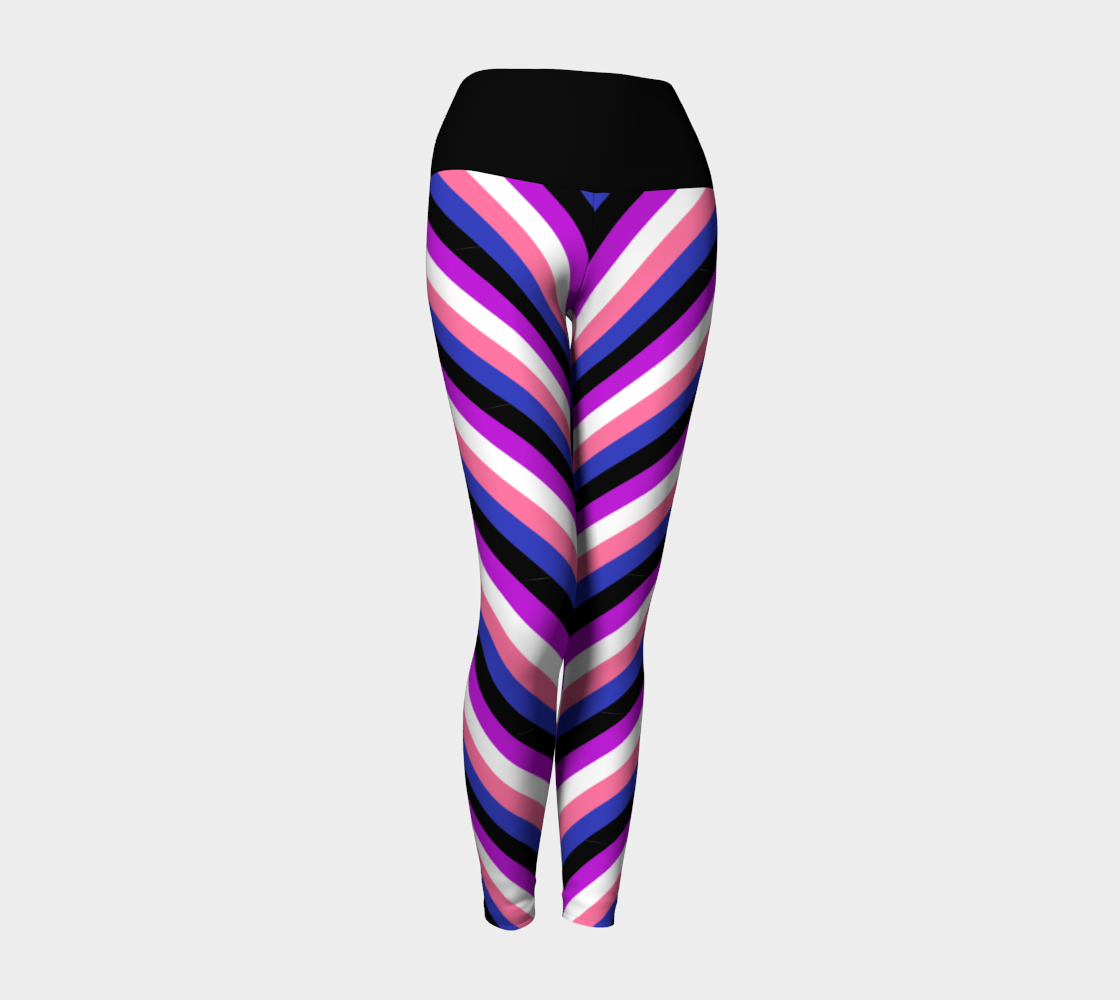 Genderfluid Striped Yoga Leggings