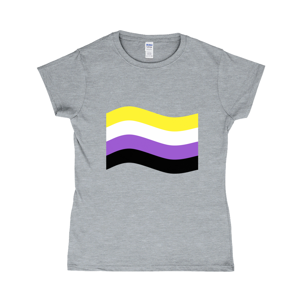 Gender Pride Flag Fitted Tshirt | Choose Your Flag | Gildan