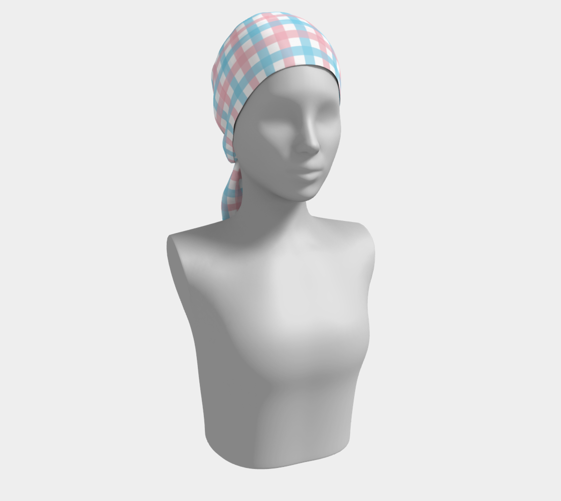 Transgender Gingham  Long Scarf