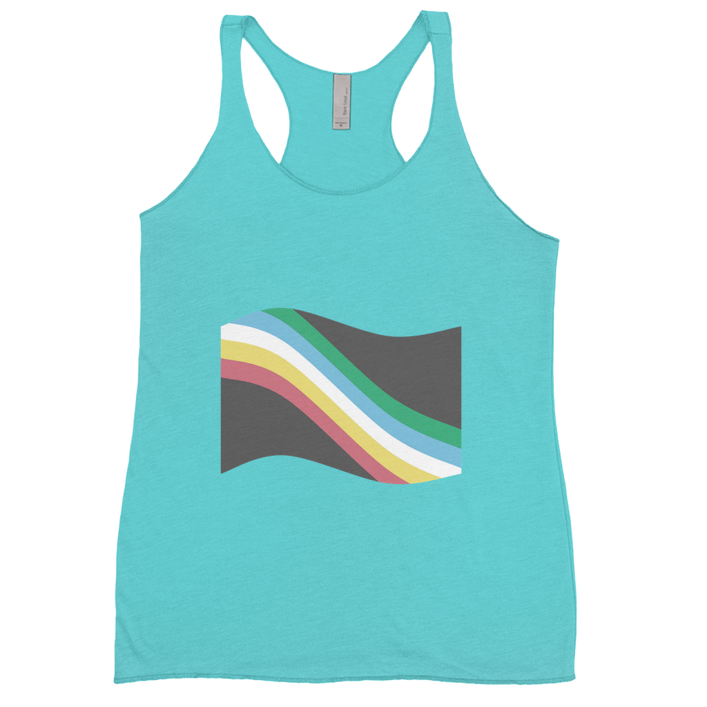 Disability and Neurodiversity Pride Flag Fitted Racerback Tank Tops | Choose Your Flag