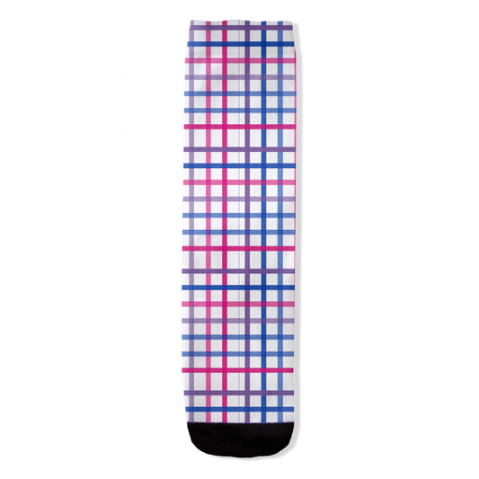 Bisexual Tattersol Plaid All-Over Print Socks