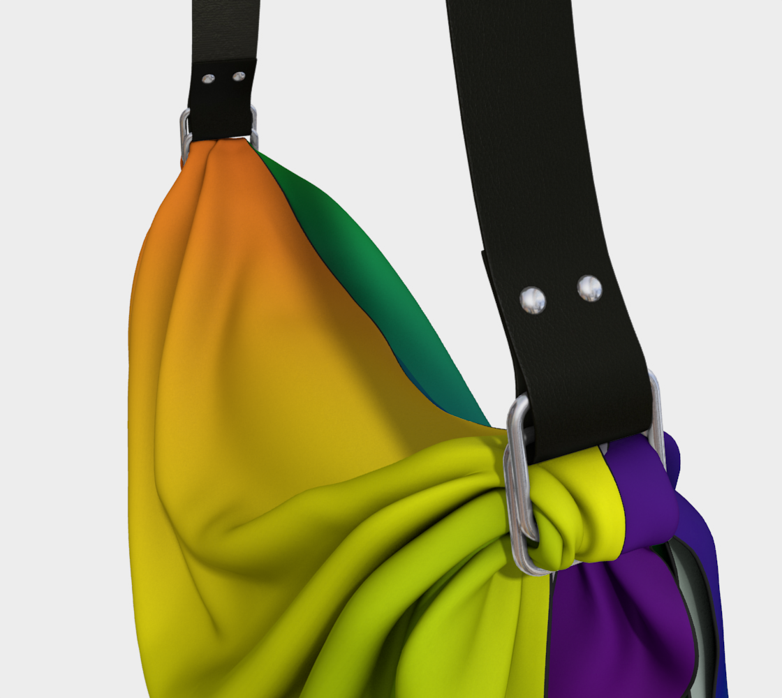 Rainbow Gradient Origami Tote