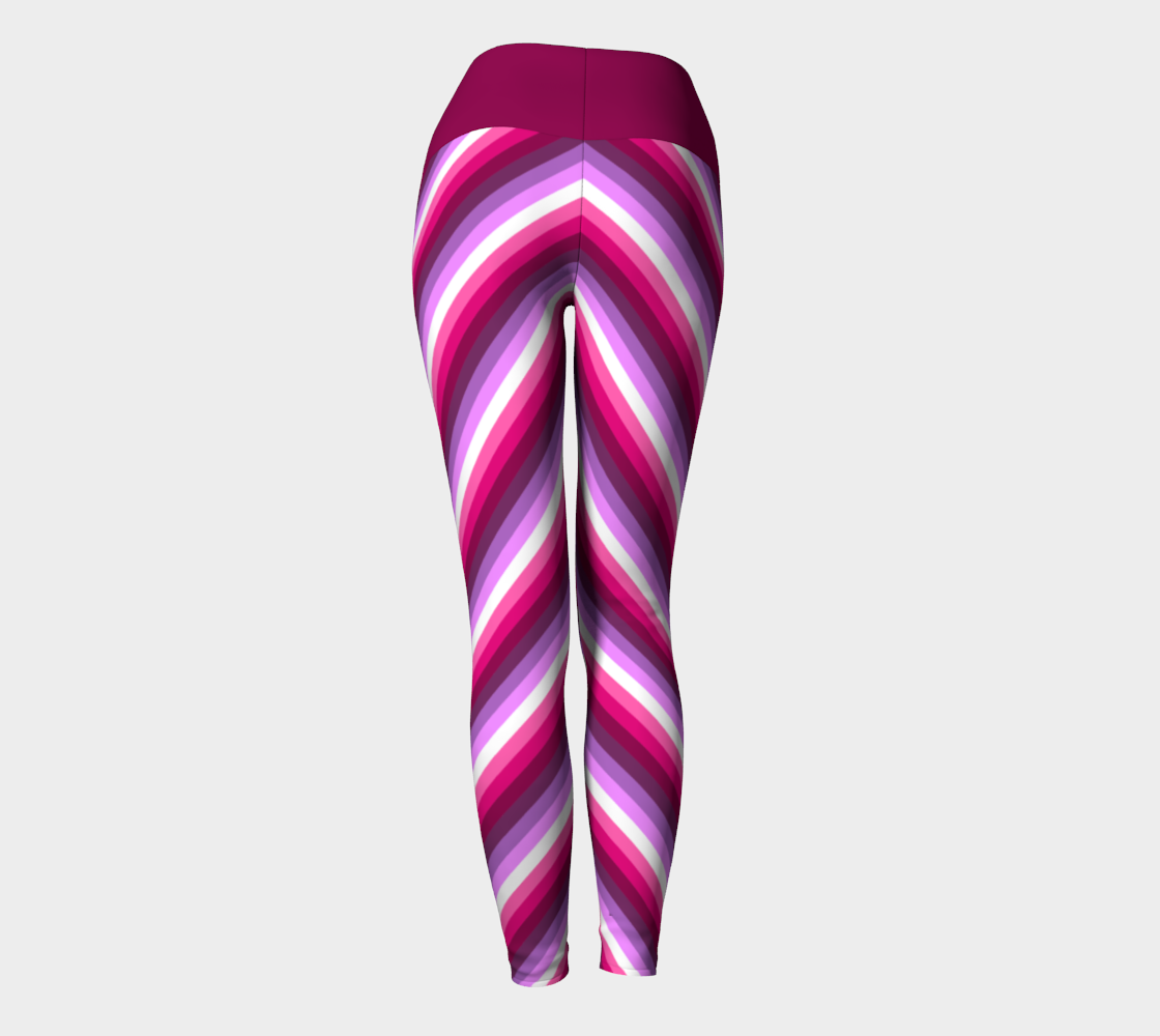 Lesbian - V2 Striped Yoga Leggings