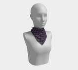 Foulard carré Argyle foncé non binaire
