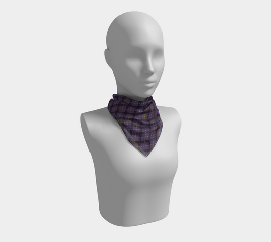 Nonbinary Dark Argyle  Square Scarf