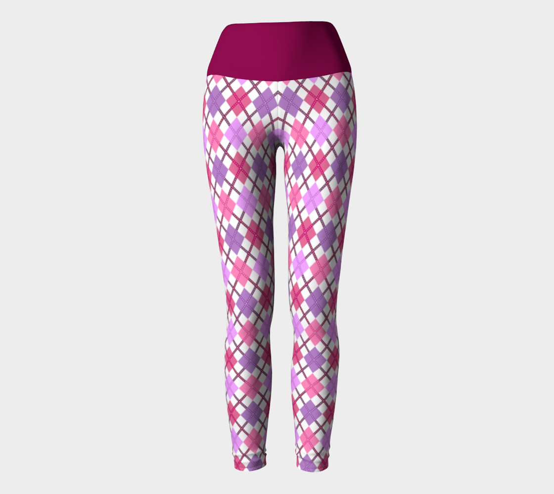 Lesbian - V2 Argyle Yoga Leggings