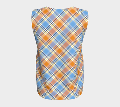 Pride Plaid/Argyle Loose Tank | Longer Length | Choose Your Colourway