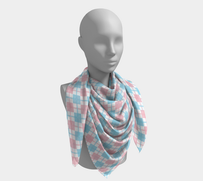 Transgender Argyle  Square Scarf