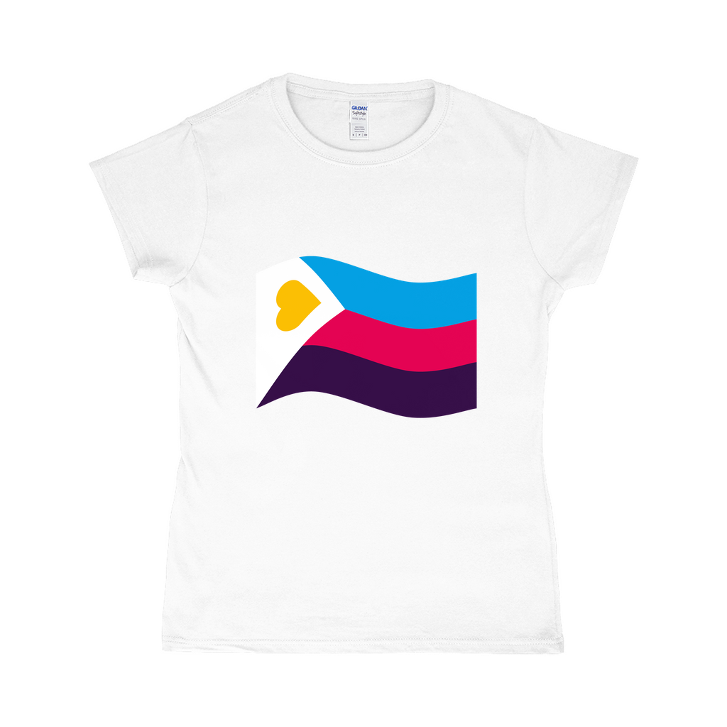 Polyamory Pride Flag Fitted Tshirt | Choose Your Flag | Gildan