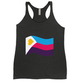 Polyamory Pride Flag Fitted Racerback Tank Tops | Choose Your Flag