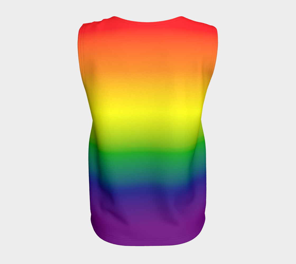 Rainbow Gradient Loose Tank (Long)