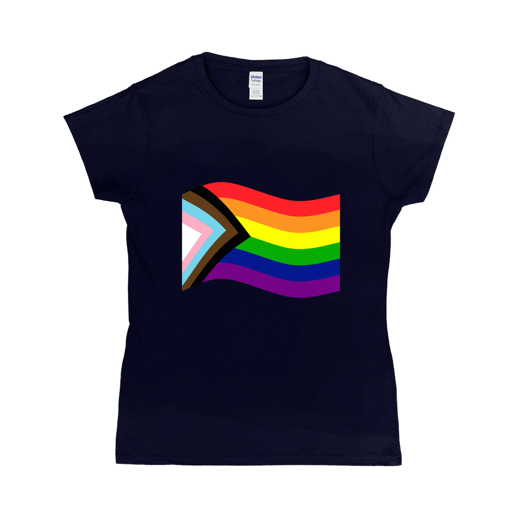 Rainbow Pride Flag Fitted Tshirt | Choose Your Flag | Gildan