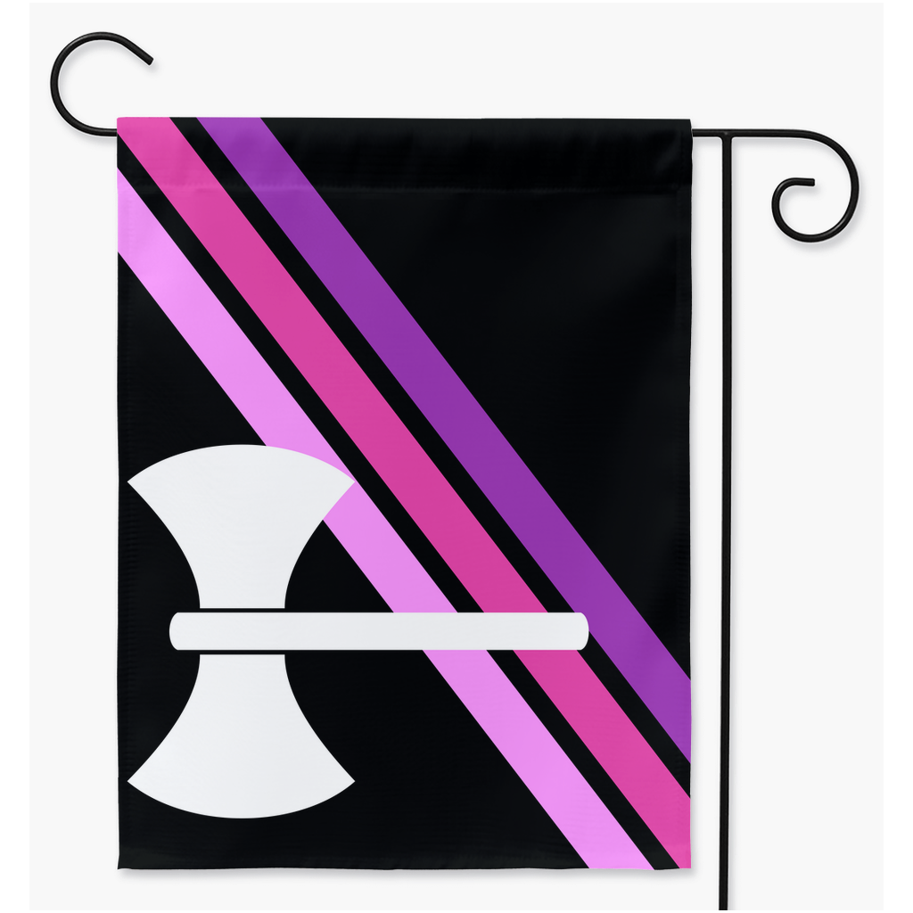 Dyke - V1 Pride Yard and Garden Flags | Single Or Double-Sided | 2 Sizes | Gender Identity and Expression